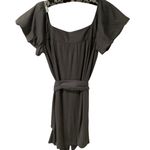 Uncle Frank Women’s Slate Gray Dress with Floral Embroidered Detail Flattering Photo 1