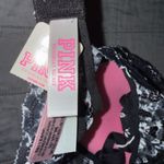 PINK - Victoria's Secret  Black and White Floral Tank Top Photo 1