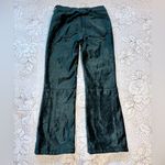 Free People  High Time Velvet Kick Flare Pants – Jewel Green Boot Crop Sz 27💛 Photo 5