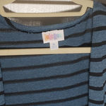LuLaRoe XL Slate Blue Joy w/ Black Stripes Photo 3