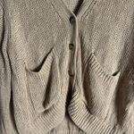 Ralph Lauren Polo  Tan Beige Linen Knit Button Front Cardigan Sweater Size Small Photo 13