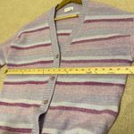 Lovers + Friends  Mary Sweater Cardigan Size XL Long Button Down Purple Stripe Photo 9