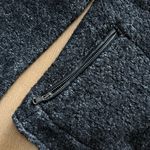 Club Monaco Black Cardigan Sweater with Leather Trim Photo 2