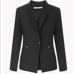 Veronica Beard  Scuba Dickey Blazer Jacket In Black Photo 5