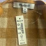 Madewell  NWT Gingham Apron Sweater Tank Top Antique Gold Item ND755 Size XXS Photo 5