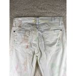 7 For All Mankind 7 For All Mankind Womens Jeans Size 27 White Multicolored Tie Dye Skinny Leg Photo 6