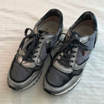 Voile Blanche leather nylon textile sneakers black silver Size 37 US 7 Photo 0