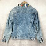 VTG 80s Y Womens Denim Jacket Size Small Buttons Retro Funky Preppy Maximalist Blue Photo 1