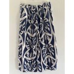 Rachel Zoe Pants Womens Medium Blue Floral High Rise Wide Leg Linen Coastal Photo 1