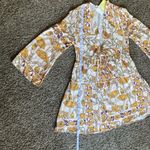 Maaji  Boho Floral Long Sleeve Mini Dress Size S Photo 2