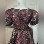 Jessakae Elegant Black and Purple Floral Dress Size Medium. Photo 11