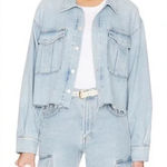 AGOLDE  NYX Denim Shirt Jacket XS Realm Light Wash Jeans Photo 0