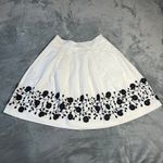 Talbots Pleated Floral-Border Skirt Size 6P Easter Preppy Office Knee Length Photo 2