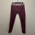 Gymshark Flex Seamless Burgundy Logo Waist Activewear Athletic Leggings Size Med Photo 1
