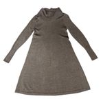 Artisan NY 100% Fine Merino Wool Dark Grey Cowl Neck Sweater Dress Size Small Photo 0