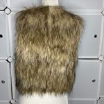 Forever 21 Shaggy Faux Fur Brown Vest Size Small Photo 3
