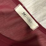 Everly  Maroon Red Formal Chiffon A-Line Long Sheer Sleeve Mini Dress Size S Photo 1