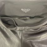 Athleta Matte metallic all that gleams faux vegan leather high waisted wide band legging Photo 4
