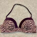 Victoria's Secret  Swim The Angel Halter Underwire Padded Leopard Bikini Top 32B Photo 0