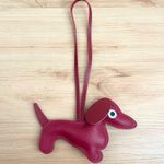 Ena Dog Synthetic Leather Handbag Charm Bag Red Photo 2
