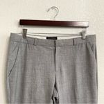 Banana Republic  Womens Pants Slacks Gray Crosshatch Logan Fit Career Size 14 Photo 2