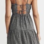 Madewell Sophia Cami Tiered Mini Dress in Micro Daisy Black Sz 16 Photo 1