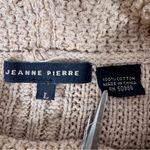 Jeanne pierre  Women’s Cotton Knit Cowl Neck Sweater - Cream Size Large Photo 2
