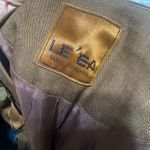 VTG 90s Linen Skirt Suit chocolate brown Church First Lady embroidered long sz L Size L Photo 7