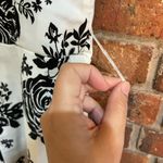 B. Smart  juniors vintage floral formal HOCO mini dress black/white 3/4 Photo 3