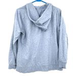 Michael Kors MICHAEL Size M Zip Up Long Sleeve Hoodie Blue MK Logo Zipper Photo 1