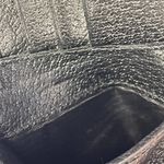 Gucci Eclipse Insignia Black Leather Compact Wallet - Preowmned Photo 12