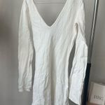 Meshki  White Long Sleeve Coverup Dress Photo 1