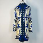 Farm Rio NWT  Anthropologie Long-Sleeve Blazer Dress Blue Size XS Photo 10