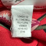Old Navy Vintage  Red Floral Blouse Women’s Large Photo 5