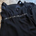 Michaelangelo empire waist sleeveless formal black maxi dress backless flawless Photo 6