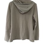 Columbia Gray Waffle Knit Hoodie Size XL Thermal Front Zip lightweight outdoors Photo 1