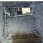 American Eagle  Blue Jean Shorts Vintage AE Supply Co Womens Size 2 Pockets Logo Photo 4