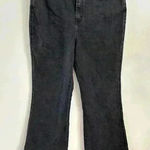 Levi's Levi Strauss Signature Heritage‎ High-Rise Flare Black Denim Womens Size 12 W31 Photo 0