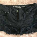 American Eagle Outfitters Black Stretch Shorts Size 0 Photo 0