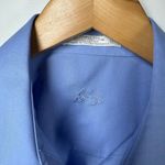 Foxcroft Wrinkle Free Shirt Women 8 Blue Button Up Long Sleeve Spring Career Top Photo 3