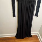 Maternity Gown Maxi Dress Long Sleeve Black Lace Size undefined Photo 9