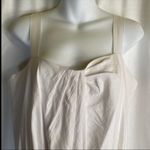 Vince Draped Sleeveless Linen Blend Midi Dress Large Optic White New Photo 9