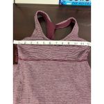 Lululemon Turbo Tank Tonka Stripe Bordeaux Drama Size 4 Yoga Pilates Workout Photo 7