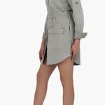 Kut From The Kloth NWT  Alva Long Sleeve Belted Shirt Dress Photo 2