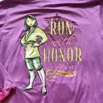 Disney 2022 Run Princess Half Marathon Jacket Full Zip Size M Mulan Purple 50th Photo 9