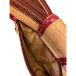 M.C. Marc Chantal Faux Leather Western Shoulder Handbag Tan Photo 4