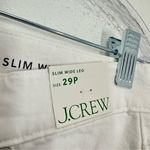 J.Crew Women's Size 29 Petite Slim Wide Leg White Denim Jeans Summer Casual NWT Photo 3