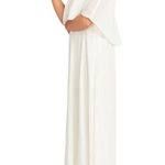 Show Me Your Mumu Caitlin Ruffle Maxi Dress in Wedding Cake Chiffon NWT Small Photo 3