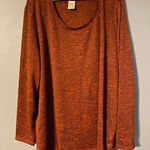 Faded Glory  Maroon Scoop Neck Sweater Size 4X Photo 0