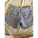 Levi's  560 Cut Off Shorts Size 36 Blue Faded Denim Baggy Y2K 6 Inches Long Photo 4